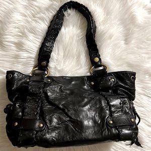 Kooba Classic Black Leather Tote